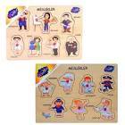 Onyıl Oyuncak Ahşap Tutmalı Meslekler Puzzle