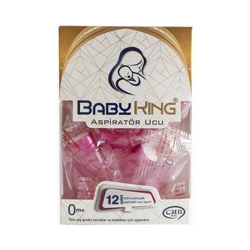 Baby King Aspiratör Ucu Pembe 12'li