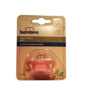 Bambino Renkli Damaklı Emzik 6-18 Ay