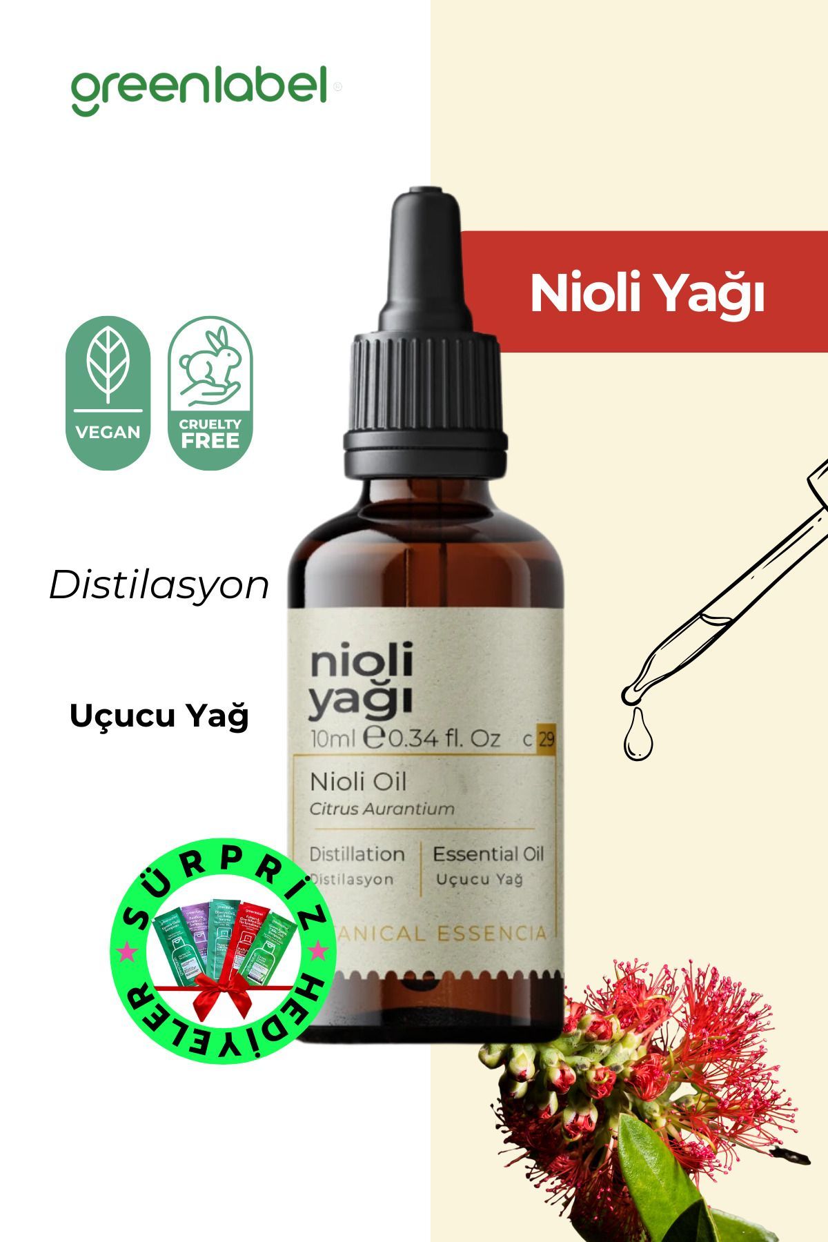 Greenlabel Nioli Yağı %100 Doğal Enfeksiyon Önleyici 10 ml