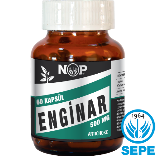 NOP Enginar 60 Kapsül 500 mg Artichoke 60 Kapsül