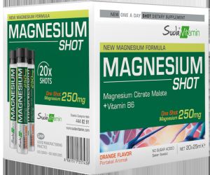 Suda Vıtamın Magnesıum Shot Orange 25 Ml 20 Shot
