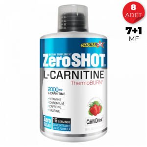 Zeroshot L-Carnitine Thermo Burn Çilek Aromalı 480 ml - 12 Adet