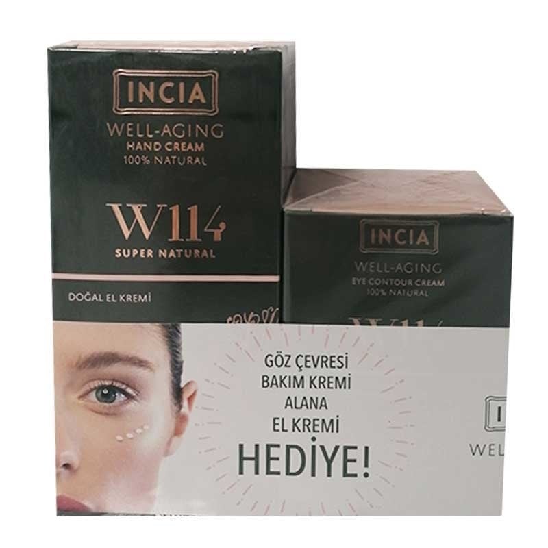 Incia Well-Aging W114 Doğal Göz Çevresi Bakım Kremi 15ml Alana El Kremi Hediye