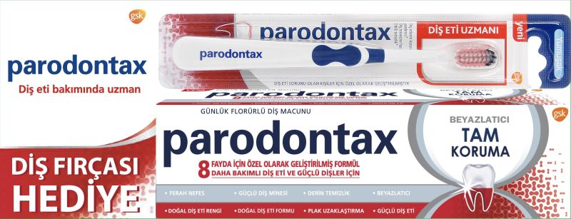 Parodontax Tam Kor Beyazlatıcı 75+ Dıs Etı Uzmanı Dıs Fırcsı