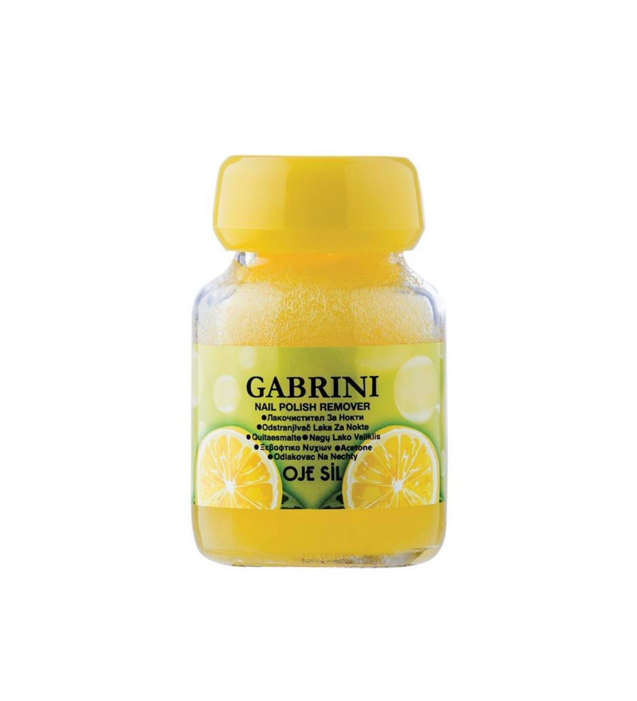 Gabrini Asetonlu Pamuk Cam Şişe Limonlu 75 ml