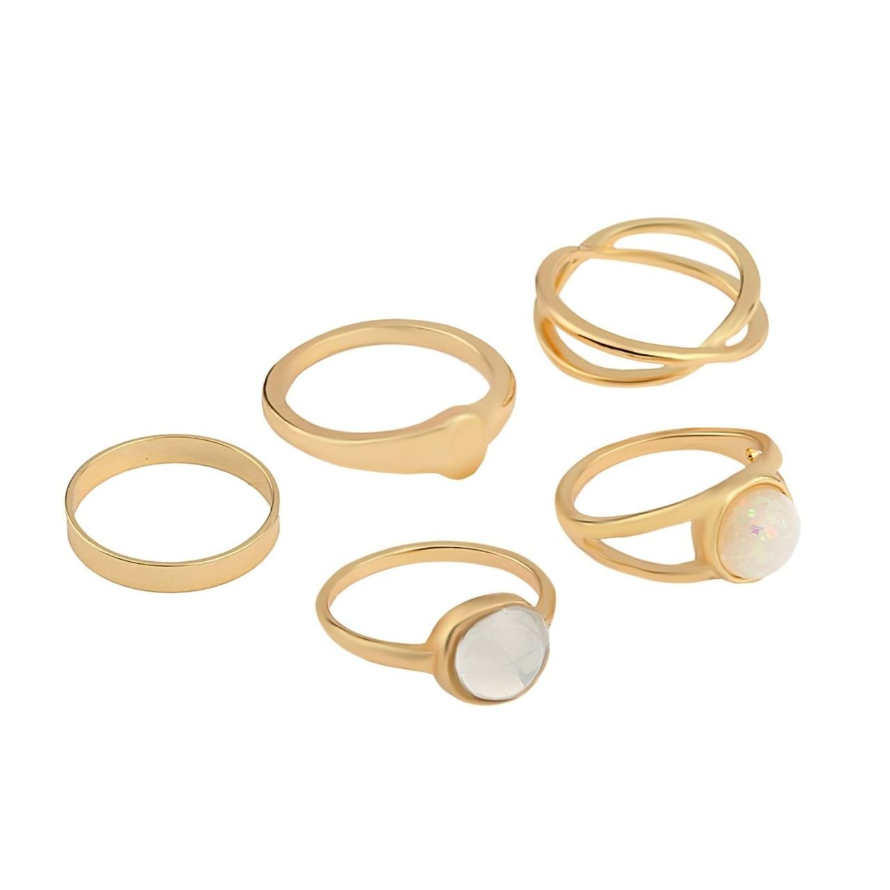 Kombin Eklem Yüzüğü Gold 0170-6