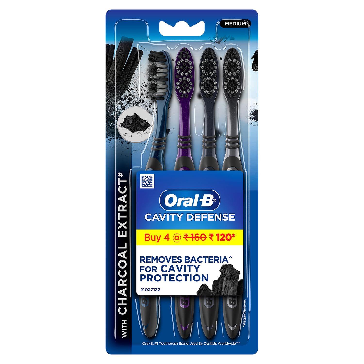 Oral-B Diş Fırçası Charcoal Extract Cavity Defense Medium