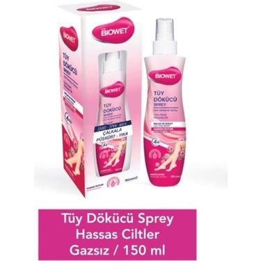 Biowet Lady Hassas Ciltler İçin Kadın Tüy Dökücü Sprey 150 ml