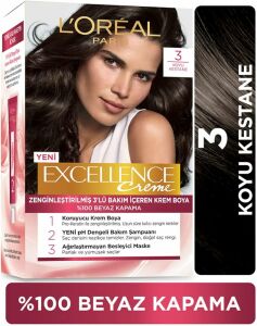 L'Oreal Paris Excellence Saç Boyası - 3 Koyu Kestane
