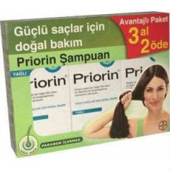 Priorin Şampuan 3 AL 2 Öde Avantaj ( Yağlı )