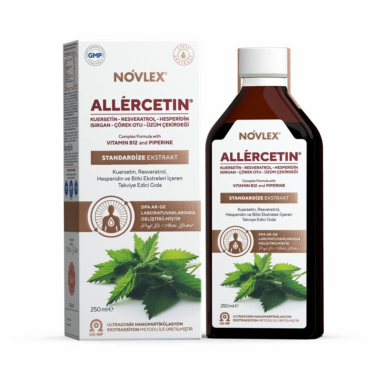 Novlex All'ercetin Ekstrakt Kuersetin Resveratrol ve Bitki Ekstreleri 250 ml