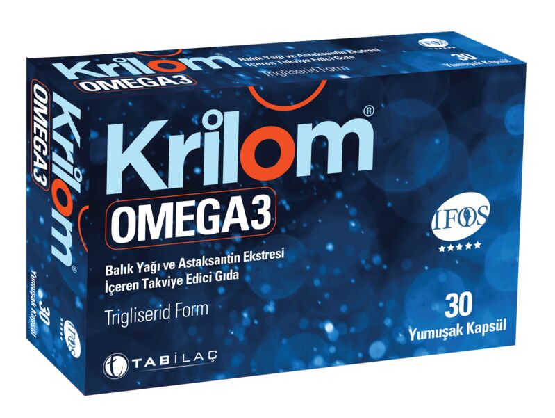 KRILOM OMEGA 3 30 YUMUSAK KAPSUL