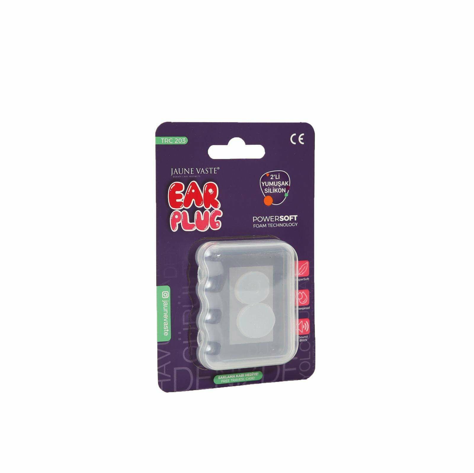 Jaune Vaste Yumuşak Silikon Çocuk Kulak Tıkacı 2'li