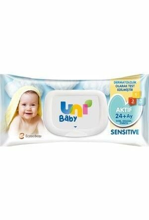 Uni Baby Aktif Sensitive Islak Mendil 24+ Ay 52 Yaprak