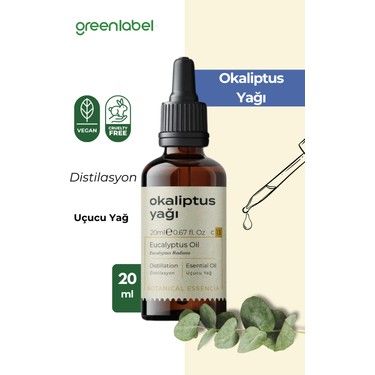 Greenlabel Okaliptus Yağı %100 Doğal ve Saf 20 ml