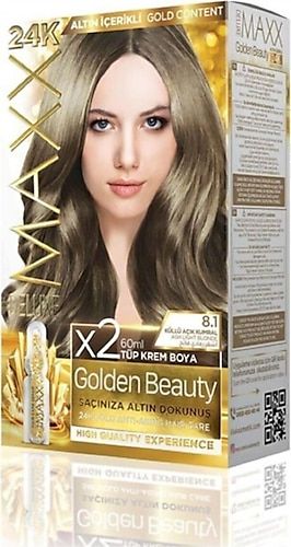 Maxx Deluxe Saç Boyası 8.1 Küllü Açık Kumral