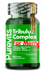 Purevits Tribulus Formen Complex Two Factor 60 Adet Veg Capsules