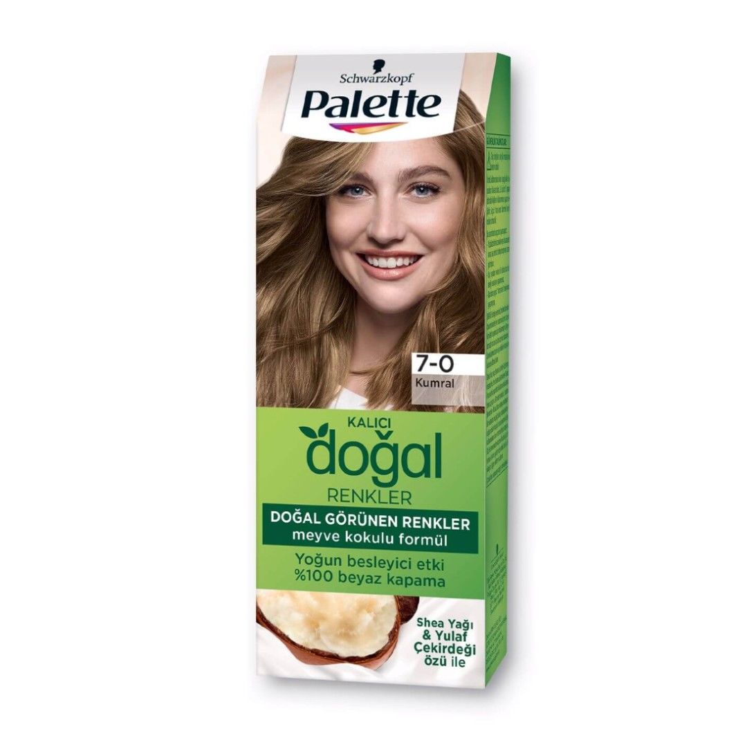 Palette Pnc Kalıcı Doğal Renkler Saç Boyası Kumral 7-0