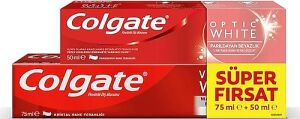 Colgate Visible White Diş Macunu 75 ml + Optic White Diş Macunu 50 ml