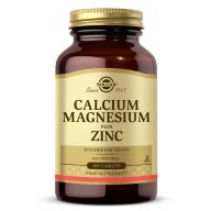 SOLGAR CALCIUM MAGNESIUM PLUS ZINC 100 TAB.