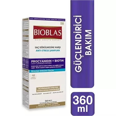 Bioblas Procyanidin Anti Stres Şampuan 360 ml - Eski Ambalaj