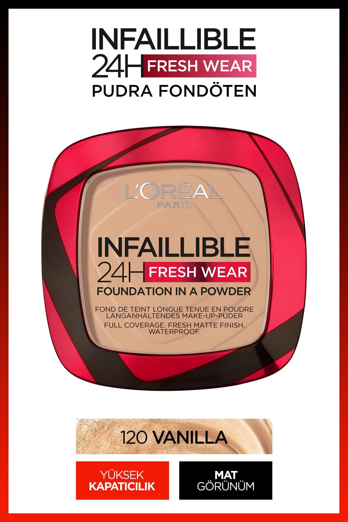 L'Oreal Paris İnfaillible 24H Fresh Wear Pudra Fondöten - 120 Vanilla
