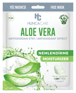 Hunca Care Aleo Vera Kağıt Yüz Maske Antioksidan Etki Antioxidant Effect 5 Adet