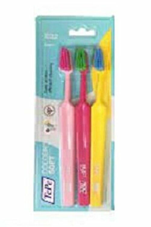 Tepe Günlük Diş Fırçası Select Colour Soft 3'lü - Fuşya & Sarı & Pembe