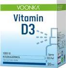 Voonka Vitamin D3 1000 IU Yetişkin Sprey 20 ml