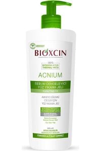 Bioxcin Acnium Yüz Yıkama Jeli Sebium Dengeleyici 500 ml - 1+1 Hediyeli