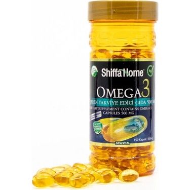 Shiffa Home Omega 3 Balık Yağı 500 mg 150 Softjel Kapsül