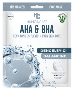 Hunca Care Aha&Bha Kağit Yüz Maske Renk Tonu Eşitleyici Even Skin Tone - 5 Adet