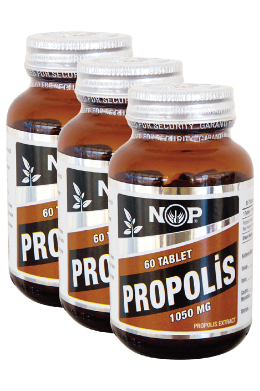 NOP 3 x Propolis Extract Tablet 60 x 1050 mg PROPOLİS Ekstrakt Ekstresi