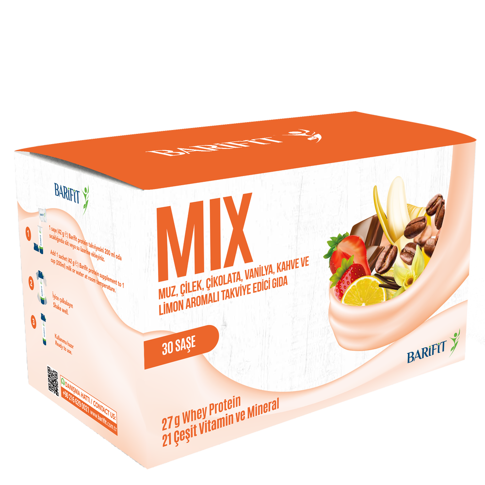 Barifit Protein Tozu Vanilyalı 30'lu