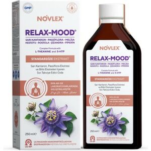 Novlex Relax Mood Sarı Kantaron Passiflora Ekstresi ve Bitki Ekstreleri 250 ml