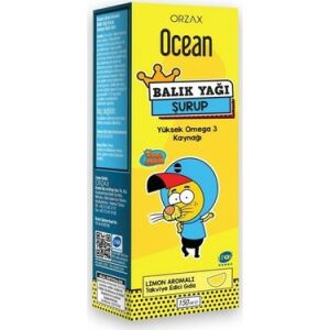 Ocean Omega 3 Limonlu Balık Yağı Şurubu 150 ml