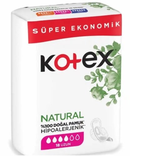 Kotex Natural Ultra Quadro Uzun  16X12