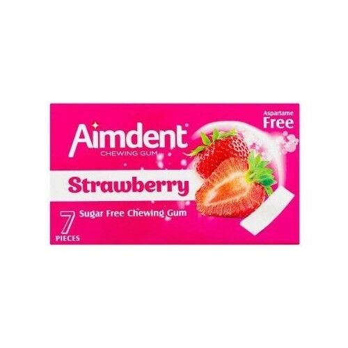 Aimdent Ağız Koku Giderici Sakız Strawberry 7'li - 24 Adet