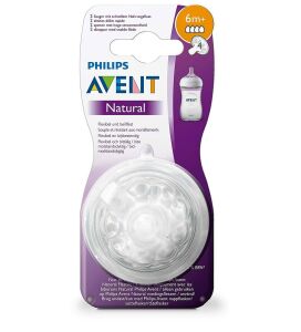 Avent Natural Biberon Emziği 6 Ay+ 2'li