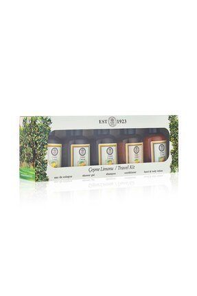 Eyüp Sabri Tuncer Çeşme Limonu Seyahat Seti 5'li 50 ml - Kolonya + Duş Jeli + Şampuan + Saç Kremi + Losyon