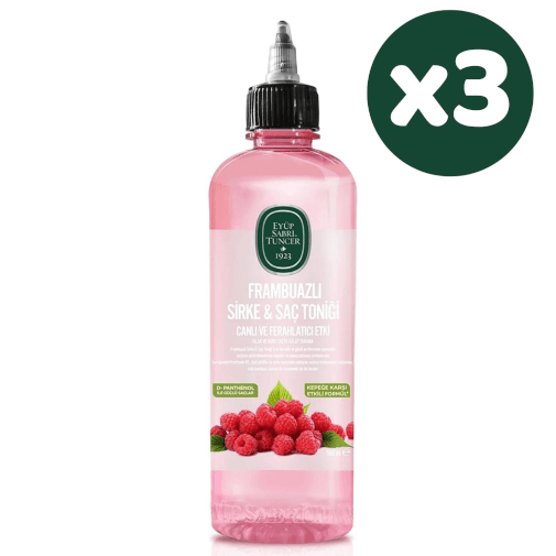 Eyüp Sabri Tuncer Frambuazlı Sirke Saç Toniği 500 ml - 3 Adet