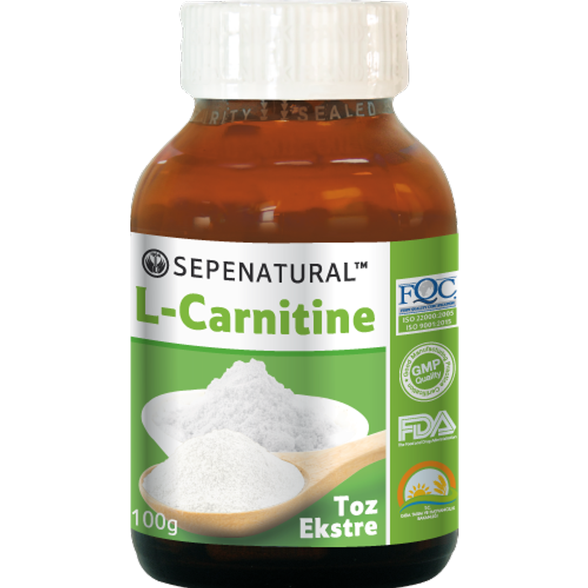 L-Carnitine L-Tartrate 100gr L-Karnitin Tartarat Saf Toz Karnitin