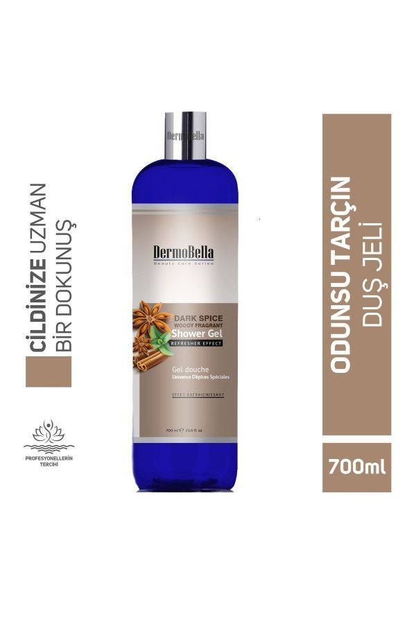 DermoBella Dark Spice Woody Fragrant Shower Gel 700 ml
