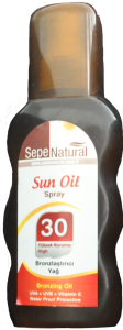 Sun Oil Yüksek Koruma Bronzlaştırıcı Yağ