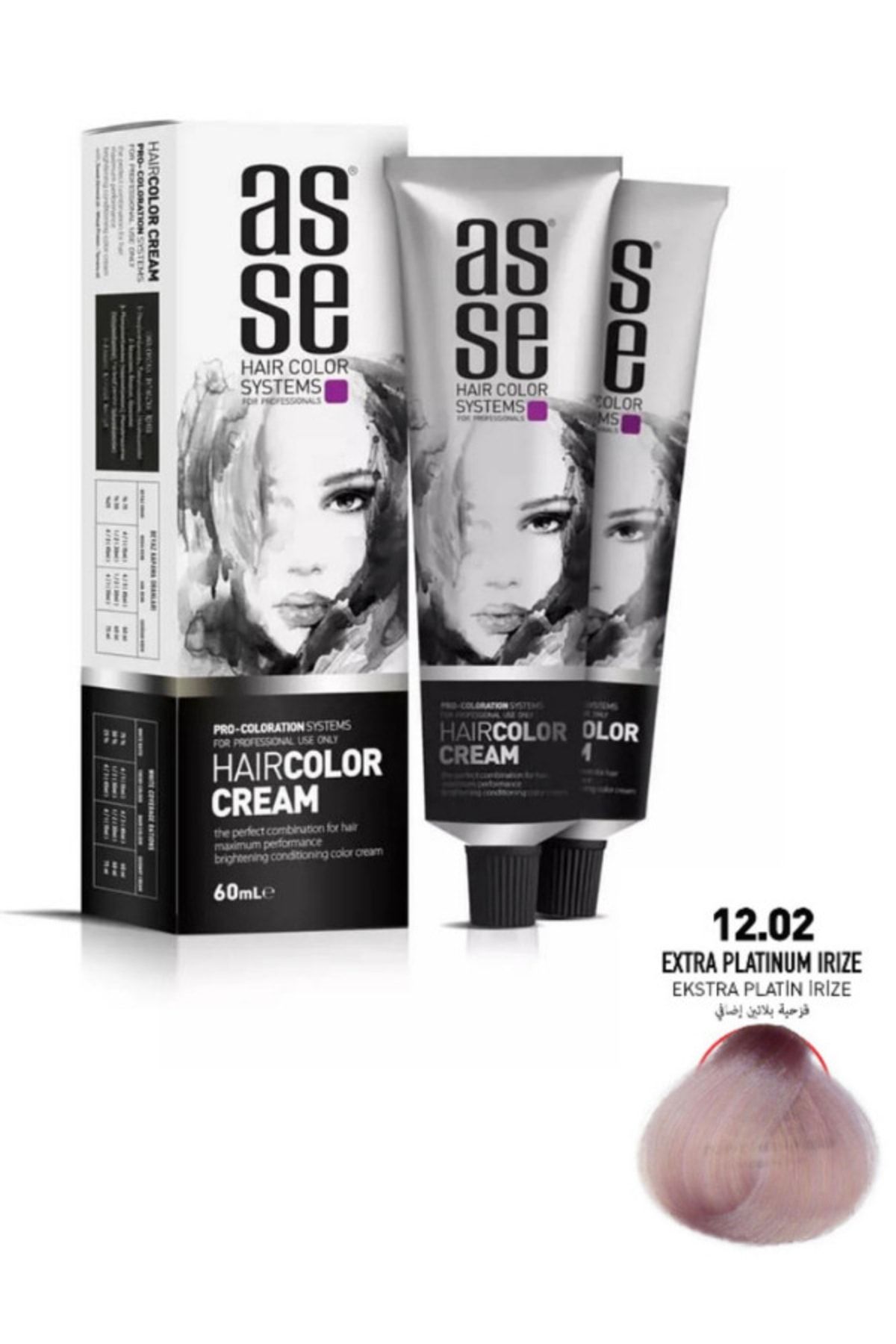 Asse Tüp Saç Boyası 60 ml - 12.02 Ekstra Platin İrize