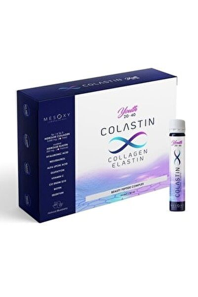Colastin 20/40 Youth Likit Elastin Kolajen 14 Shot 25 ml - 15 Alana 3 Hediye