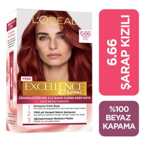 L'Oreal Paris Excellence Creme Saç Boyası - 6.66 Şarap Kızılı