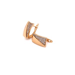 Xuping Zirkon Taşlı Küpe Gold