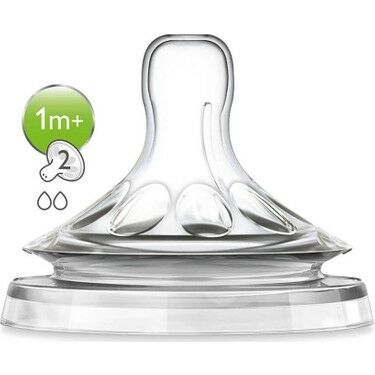 Avent Biberon Emzik Natural 1 Ay+ 2 Delik 2'li
